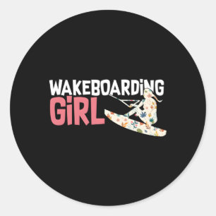 Wakeboard Wakeboard Water Sports Wakeboarder Runder Aufkleber