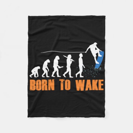 Wakeboard Wakeboarder Wakeboarding Freestyle Wake Fleecedecke (Vorderseite)