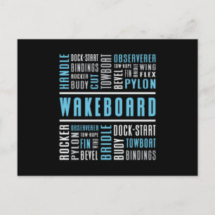 Wakeboard Weckend Wakeboarder Lovers Wakeboard Postkarte