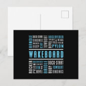 Wakeboard Weckend Wakeboarder Lovers Wakeboard Postkarte (Vorne/Hinten)