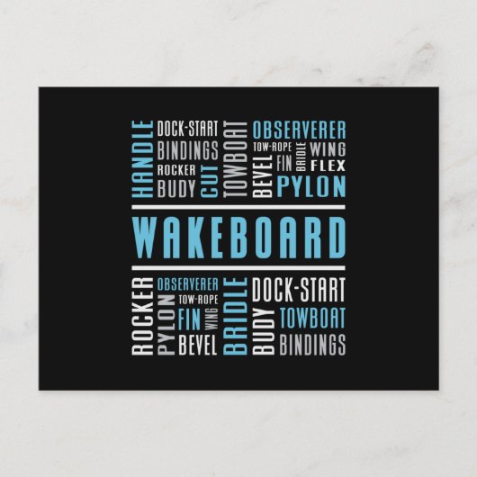Wakeboard Weckend Wakeboarder Lovers Wakeboard Postkarte (Vorderseite)