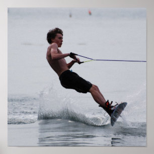 Wakeboard Winkel-Plakat Poster