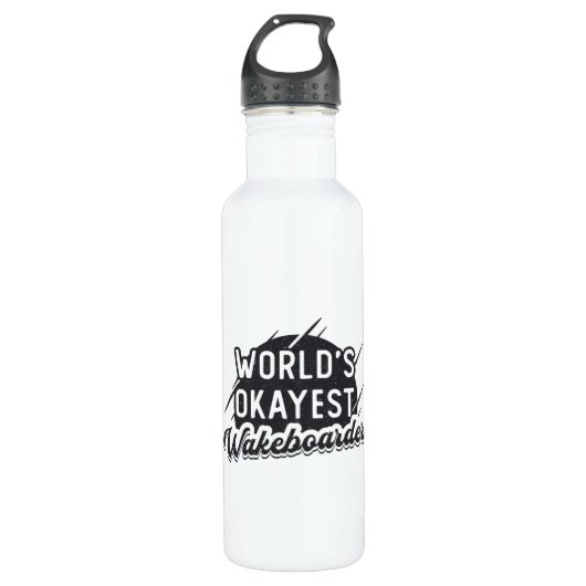 Wakeboard World's beste Wakeboarder Wakeboarden Edelstahlflasche (Vorderseite)