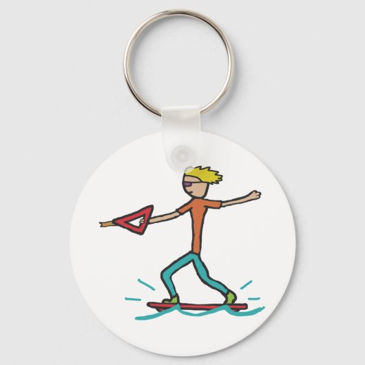 Wakeboarden Schlüsselanhänger (Vorderseite)