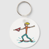 Wakeboarden Schlüsselanhänger (Rückseite)