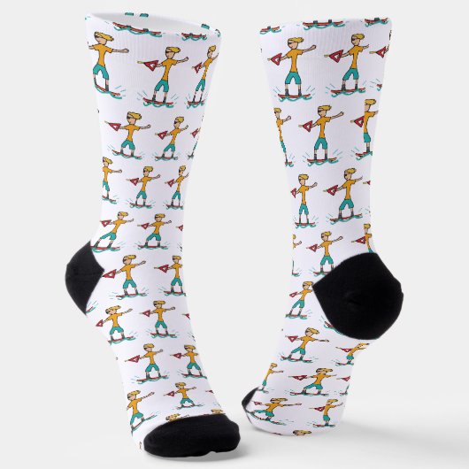 Wakeboarden Socken (Gewinkelt)