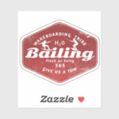 Wakeboarder Aufkleber (Blatt)