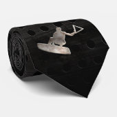 Wakeboarder; Cooles Schwarzes Krawatte (Gerollt)