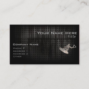 Wakeboarder; Cooles Schwarzes Visitenkarte