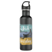 Wakeboarder Edelstahlflasche (Vorderseite)