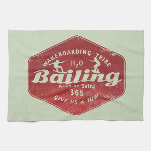 Wakeboarder Geschirrtuch (Horizontal)