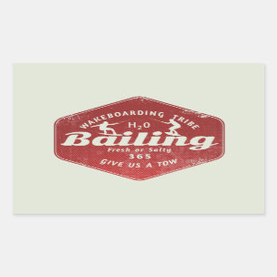 Wakeboarder Rechteckiger Aufkleber