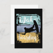 Wakeboarder RSVP Karte (Vorne/Hinten)