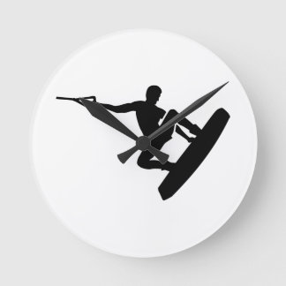 Wakeboarder Runde Wanduhr