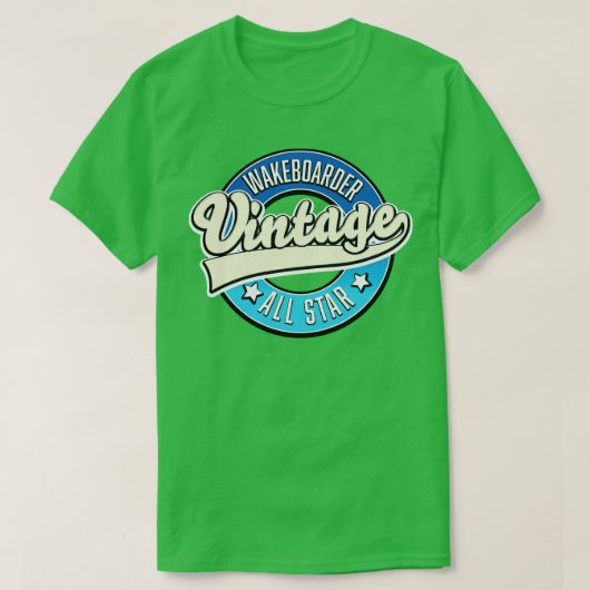 Wakeboarder Vintag All Star T-Shirt (Design vorne)