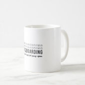 Wakeboarder Wakeboarding Alte Typ zum Jung machen Kaffeetasse (VorderseiteRechts)
