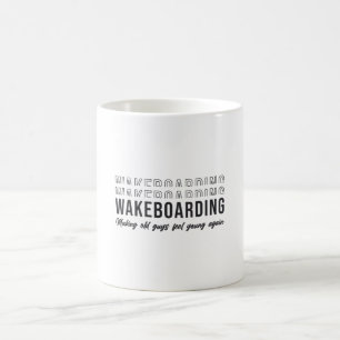 Wakeboarder Wakeboarding Alte Typ zum Jung machen Kaffeetasse