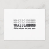 Wakeboarder Wakeboarding Alte Typ zum Jung machen Postkarte (Vorderseite)