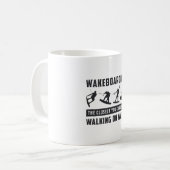 Wakeboarder Wakeboarding Walking on Water Weck Kaffeetasse (Vorderseite Links)