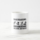 Wakeboarder Wakeboarding Walking on Water Weck Kaffeetasse (Mittel)