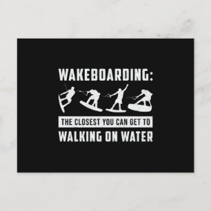 Wakeboarder Walking on Water Weck Wakeboarder Postkarte