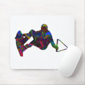 Wakeboarder-wilde Farben Mousepad (Mit Mouse)