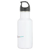 Wakeboarder-wilde Farben Trinkflasche (Rückseite)