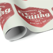 Wakeboarding-Banking Geschenkpapier (Rolleneckpunkt)