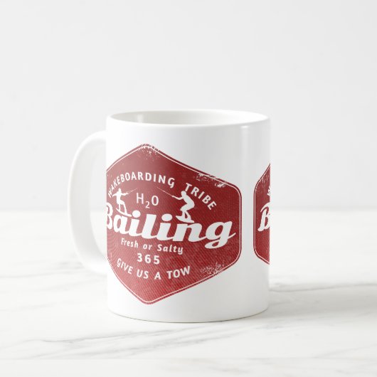 Wakeboarding-Banking Kaffeetasse (Vorderseite Links)