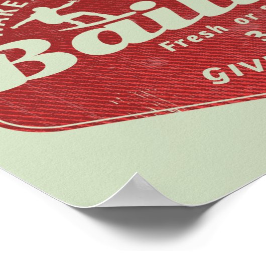 Wakeboarding-Banking Poster (Ecke)