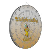 Wakeboarding Chick Dartscheibe (Vorderseite Links)