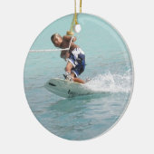 Wakeboarding Drehungs-Verzierung Keramikornament (Links)