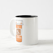 Wakeboarding ist mein Medikament Zweifarbige Tasse (Vorderseite Links)