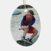 Wakeboarding Jugend-Verzierung Keramik Ornament (Hinten)