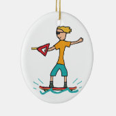 Wakeboarding Keramik Ornament (Rechts)