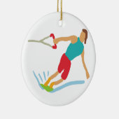 Wakeboarding Keramik Ornament (Rechts)