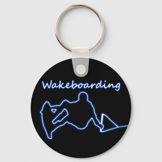 Wakeboarding Neon Keychain Schlüsselanhänger (Vorderseite)