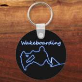 Wakeboarding Neon Keychain Schlüsselanhänger (Vorderseite)