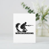 Wakeboarding Postkarte (Stehend Vorderseite)