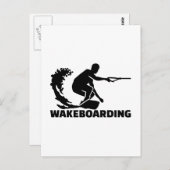 Wakeboarding Postkarte (Vorne/Hinten)