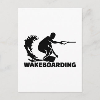 Wakeboarding Postkarte