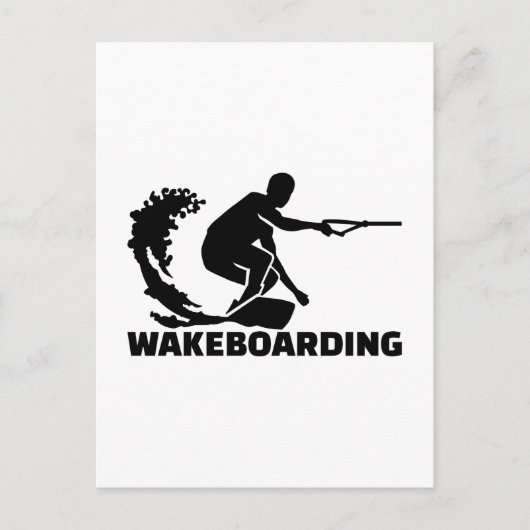 Wakeboarding Postkarte (Vorderseite)