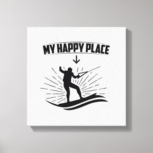 Wakeboarding-Redewendungen | Wakeboarder Sportgesc Leinwanddruck (Vorderseite)