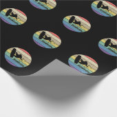 Wakeboarding Retro Geschenkpapier (Ecke)