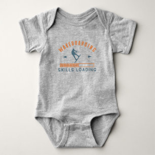Wakeboarding Skills Laden Wakeboarder Baby Strampler