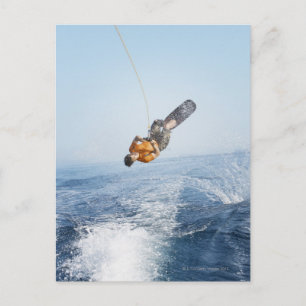 Wakeboarding Stunt Postkarte