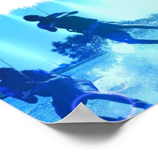 Wakeboarding Trio Poster (Ecke)