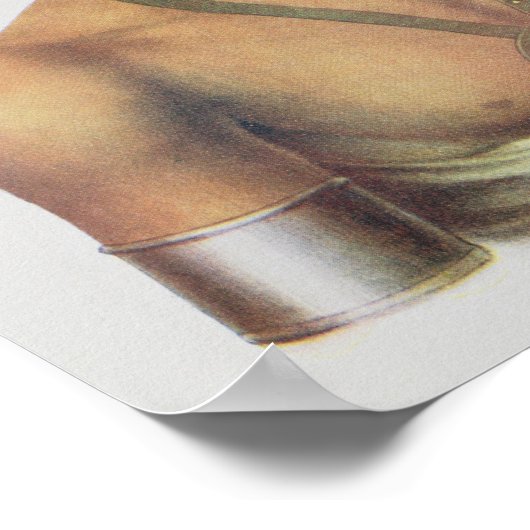 Wakechai oder "Crouching Eagle", ein Sauk-Chef Poster (Ecke)