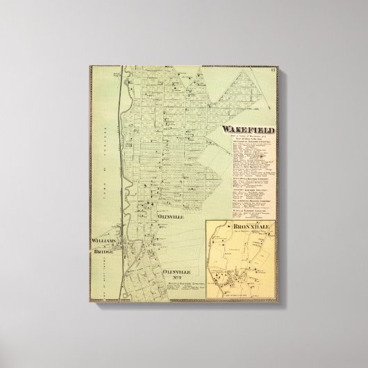 Wakefield, Bronxdale Leinwanddruck (Vorderseite)