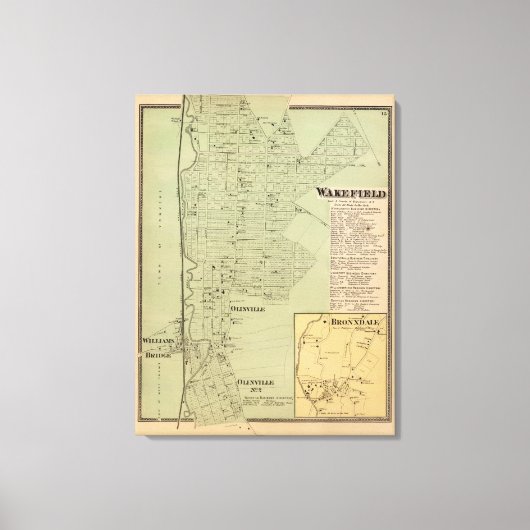 Wakefield, Bronxdale Leinwanddruck (Vorderseite)